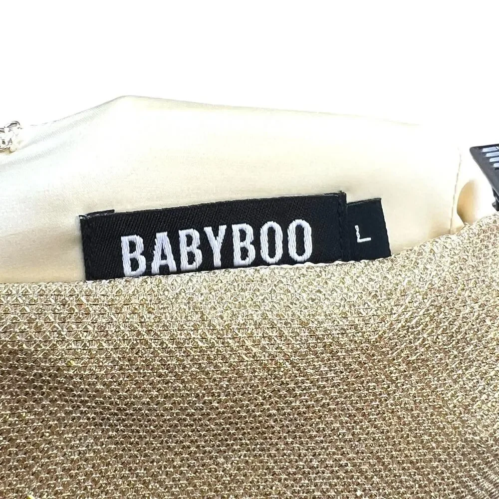 Babyboo‎ Fashion Patrice Skirt Mini Gold Glitter Size Large
